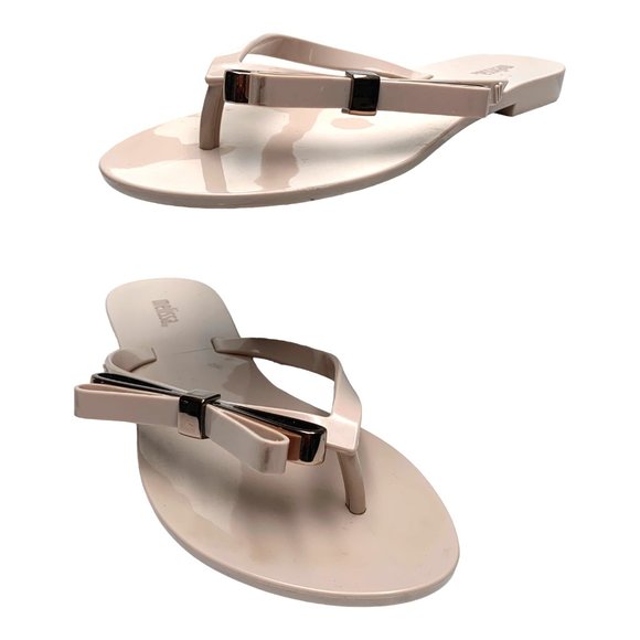 MELISSA Harmonic Make A Wish Double Bow Thong Jelly‎ Sandals - Picture 10 of 12